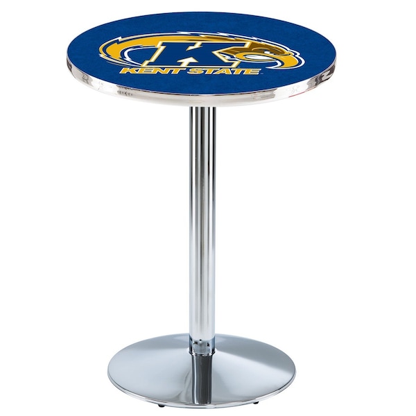 42" Chrome Kent State Pub Table